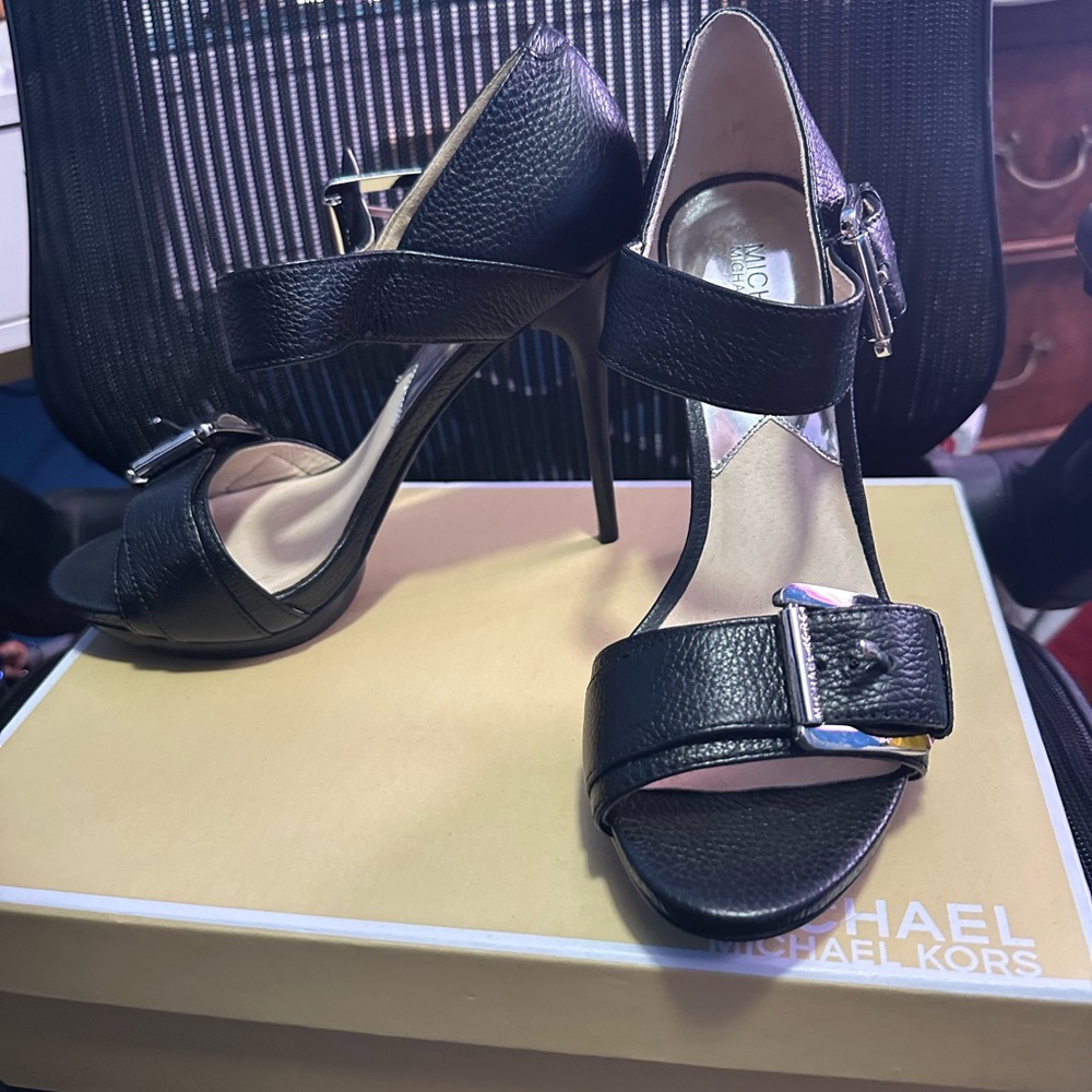 Michael Kors Black Faith Stiletto